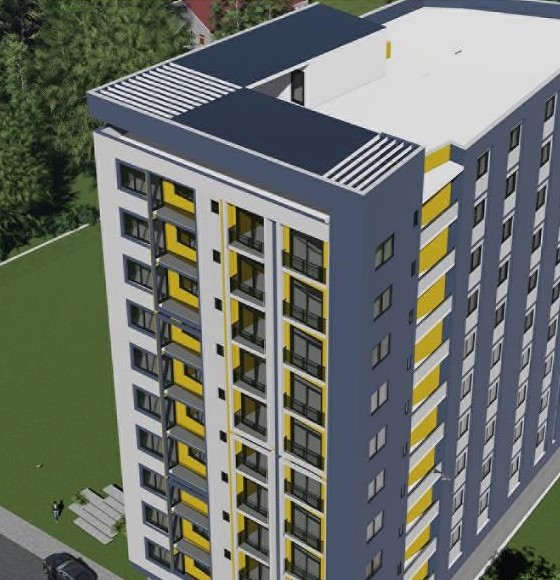 Finance House Apartments, street view