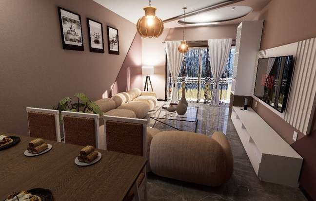 Taleex Apartment, living room